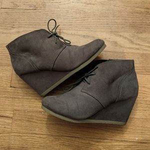 Wedge Booties - Tom's Style